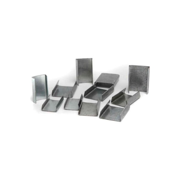 Independent Metal Strap Co. Independent Metal Strap Snap On Steel Strapping Seals, 1-1/2"L x 3/4" Strap Width, Pack of 1000 701 - main